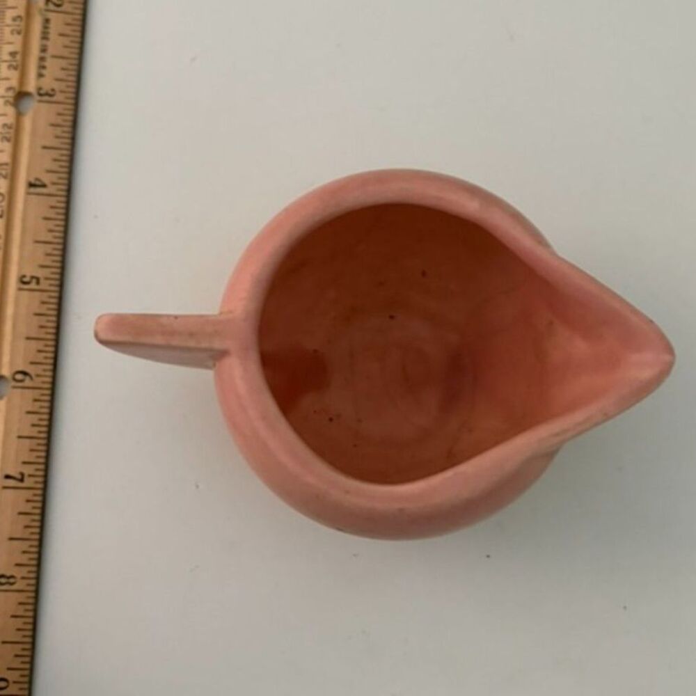 vtg. Pink ceramic creamer pitcher